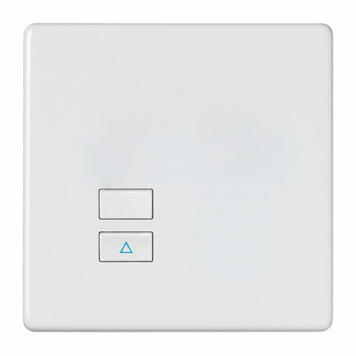 iCON Keypad Body 2 Button (No Plate) White 2 Channel