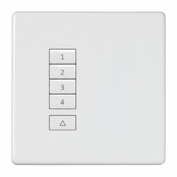 iCON Keypad Body 5 Button (No Plate) White 5 Channel
