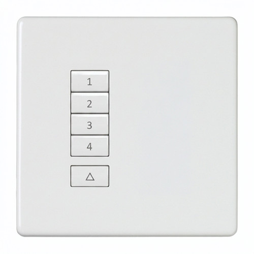 iCON Keypad Body 5 Button (No Plate) White 5 Channel