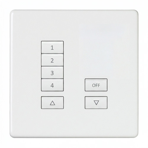 iCON Keypad Body 7 Button (No Plate) White 7 Channel