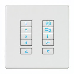 iCON Keypad Body 10 Button (No Plate) White 10 Channel