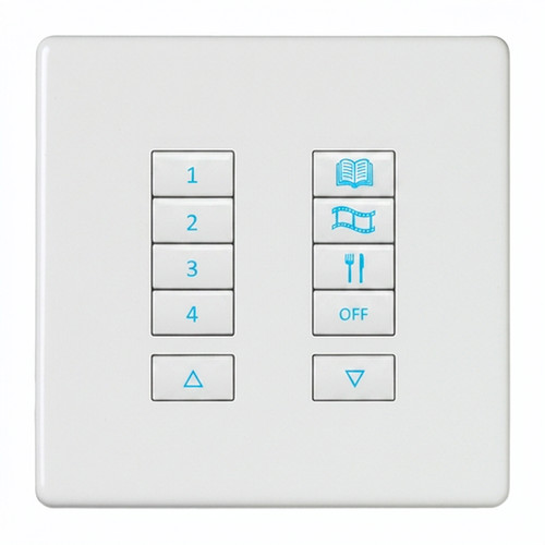 iCON Keypad Body 10 Button (No Plate) White 10 Channel