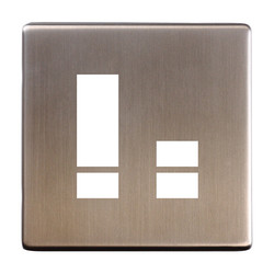 iCON Switch Plate Antique Bronze 7 Channel