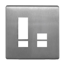 iCON Switch Plate Brushed Stainless 7 Channel