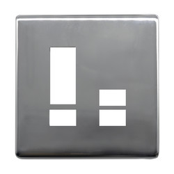 iCON Switch Plate Polished Chrome 7 Channel