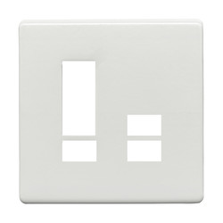 iCON Switch Plate White 7 Channel