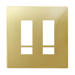 iCON Switch Plate Polished Brass 10 Channel