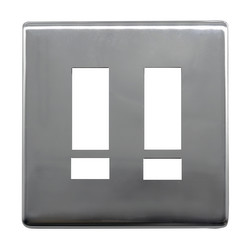 iCON Switch Plate Polished Chrome 10 Channel