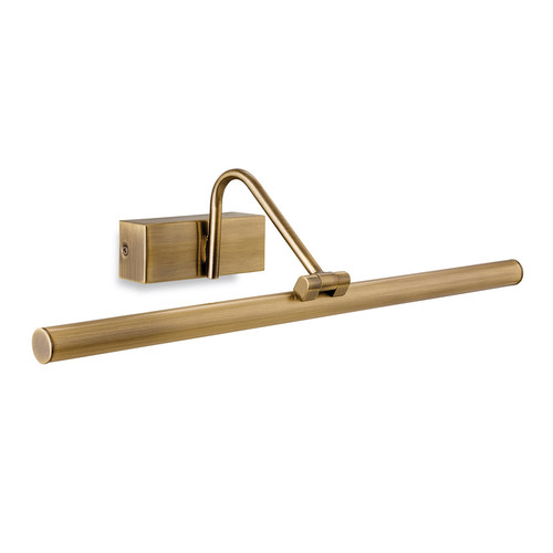 LED Picture Light 450mm 240V Antique Brass 8W 3000K Warm White