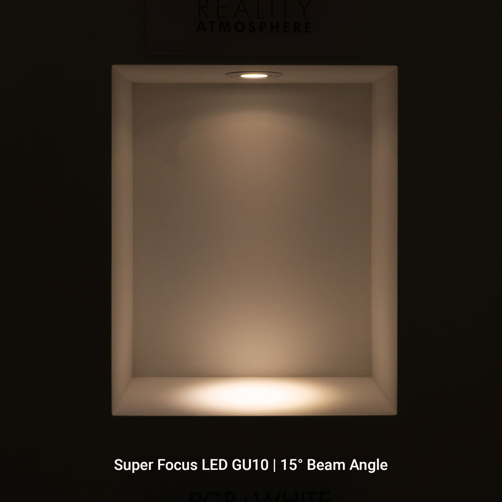 Super Focus LED GU10 10W 1000lm CRI92 Dimmable Lamp 15° 3000K Warm White — view 4