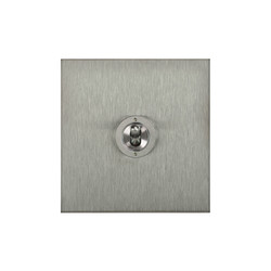 Horizon Square Dolly Switch 1 gang 20 amp retractive Satin Stainless Steel