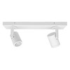 Leta Double Bar Spotlight 240V Matt White 2 x 6W