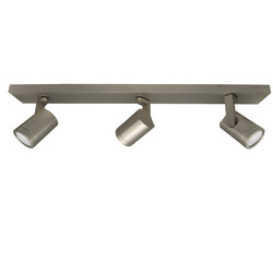 Leta Triple Bar Spotlight 240V Satin Nickel 3 x 6W