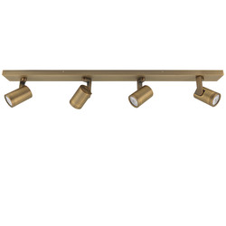 Leta Quadruple Bar Spotlight 240V Antique Brass 4 x 6W