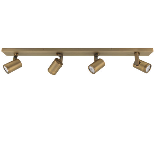 Leta Quadruple Bar Spotlight 240V Antique Brass 4 x 6W