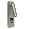 Vector Surface USB A + C Bedside Wall Light Satin Nickel 3W