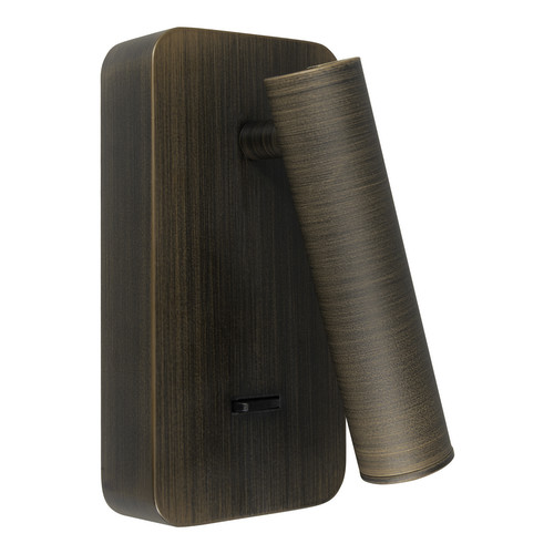 Tunnel Surface Bedside Wall Light Bronze 3W