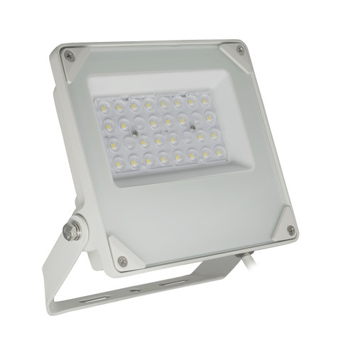 LED White Slim High Brightness Outdoor Garden Floodlight 30W 3000K Warm White