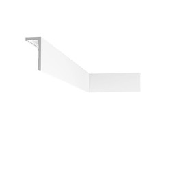 L-Shape Cornice and Curtain Moulding LED Tape Extrusion Profile 2600mm