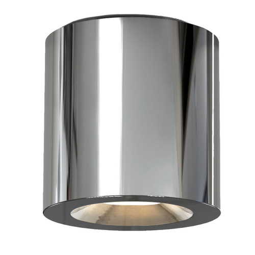 Kos II Round Surface Mounted Downlight GU10 240V 6W Polished Chrome