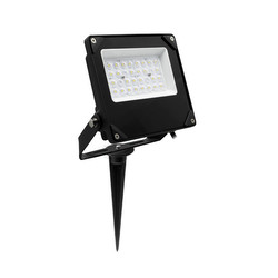 LED Black High Brightness Outdoor Garden Floodlight Spike 240V 10W 3000K Warm White