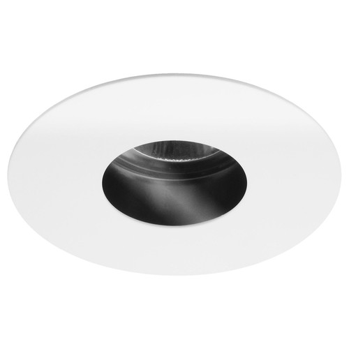 Invisible Fixed Fire Rated Round Bathroom Downlight IP55 GU10 240V 50W RAL 9010 Pure White Clear