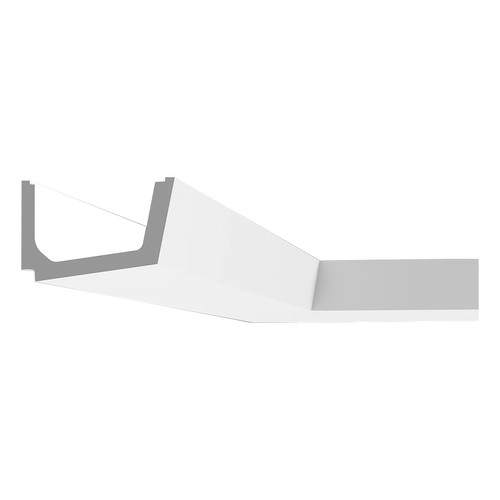 Uplighting Straight Cornice Coving Moulding LED Tape Extrusion Profile Plastic 2000mm