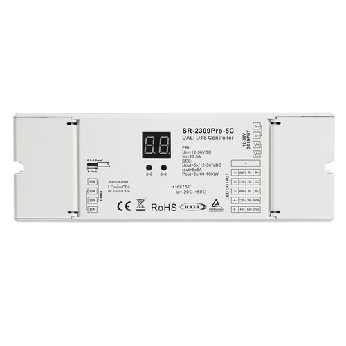 DALI-2 DT8 Dimmable LED Interface RGB CCT 5 Channels (Constant Voltage) 300W-900W (12-36V) - 720W 48V 12–48V