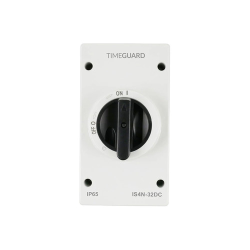 DC Rotary Isolator Switch IP65 4 Pole 32A Up to 1000V DC