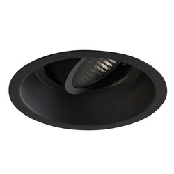Minima Slimline Round Adjustable Fire-Rated Downlight 240V 6W Black