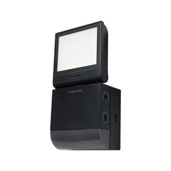 LED Compact Outdoor Garden PIR Floodlight IP55 Black 4000K Cool White