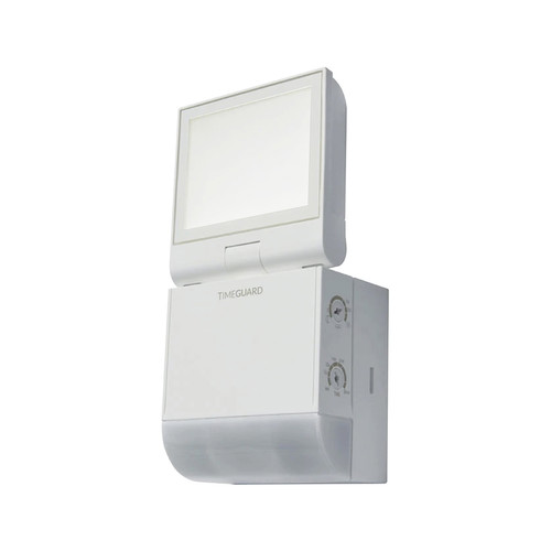LED Compact Outdoor Garden PIR Floodlight IP55 White 4000K Cool White