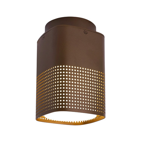 Sidara Seaside Outdoor Surface Mounted Ceiling Light 15W Metallic Brown