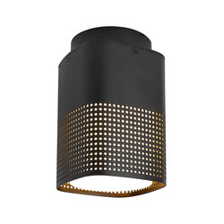 Sidara Seaside Outdoor Surface Mounted Ceiling Light 15W Black