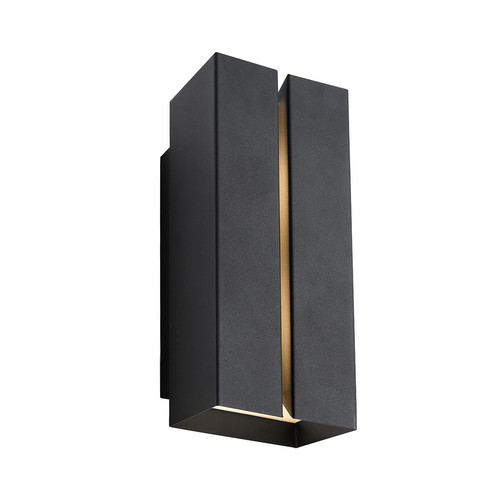 Clarini Seaside Outdoor Wall Light Black 2x15W