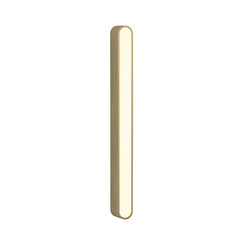 Atticus 600 Mirror Wall Light 240V Matt Brushed Brass 13.4W