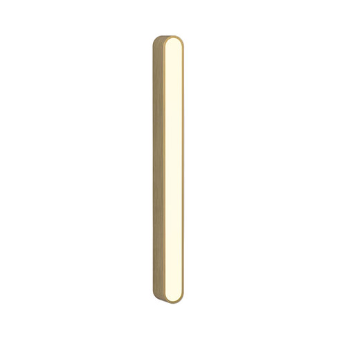 Atticus 600 Mirror Wall Light 240V Matt Brushed Brass 13.4W