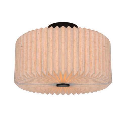 Vivienne Flush Ceiling Light Natural Beige 15W