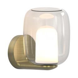 Aquina Wall Light 240V 3.5W Matt Brushed Brass