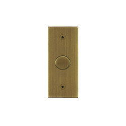 Horizon Square Architrave Dimmer Switch V-PRO Trailing Edge 1 gang 10-200W dimmer Antique Brass