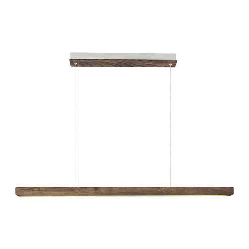 Ilgas Pendant Light Dark Wood 42W 3000K Warm White