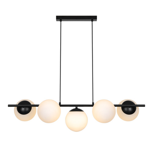 Lilly 5-Spot Pendant Light 5x10W Black