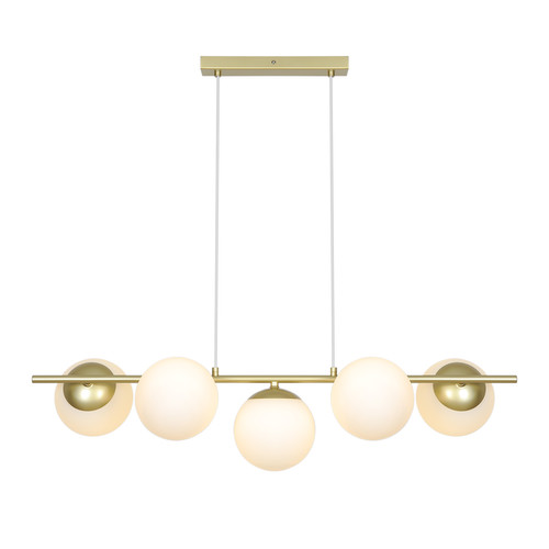 Lilly 5-Spot Pendant Light 5x10W Brass