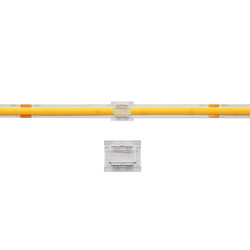 2-Pin COB LED Tape Straight Connector 8mm Clear