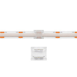 2-Pin COB LED Tape Straight Connector 10mm Clear