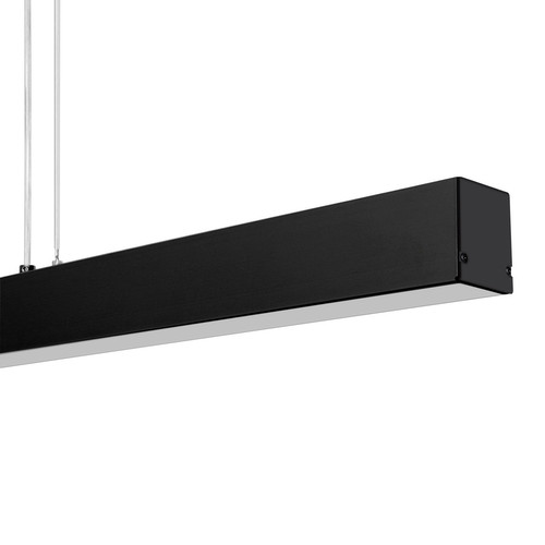 Inter Plus Suspended Linear DALI-2 Dimmable LED Light Profile Pendant System 2m Black 38.4W 4000K Cool White