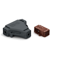 Waterproof 3-Pole EVO T-Splitter Gel-Filled  6-8 mm Cable Connector 1.5 - 2.5 mm² Conductor Black