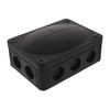 Waterproof Empty Junction Box M20 (117x85x51mm) 10 Way Threaded Membrane Entries Black