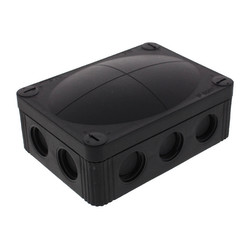 Waterproof Empty Junction Box M20 (85mm) 10 Way Threaded Membrane Entries Black