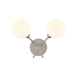 Cosmic 2 Wall Light FL2469-2-378 Satin Nickel 10W